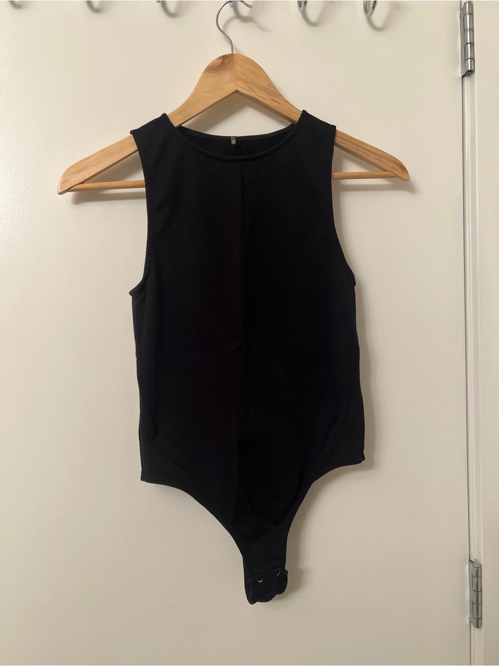 Dynamite Sleeveless Thong Bodysuit – Black, Size Small - Picture 3 of 6